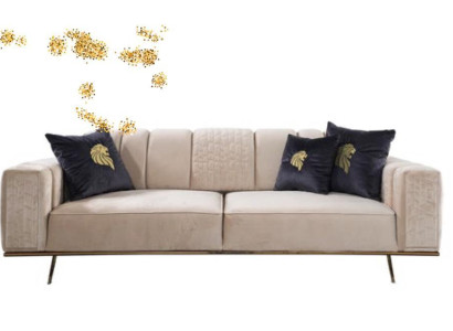 Modern Sofa 4 Seat Design Living room Upholstery Wood Upholstery Modern Luxury
